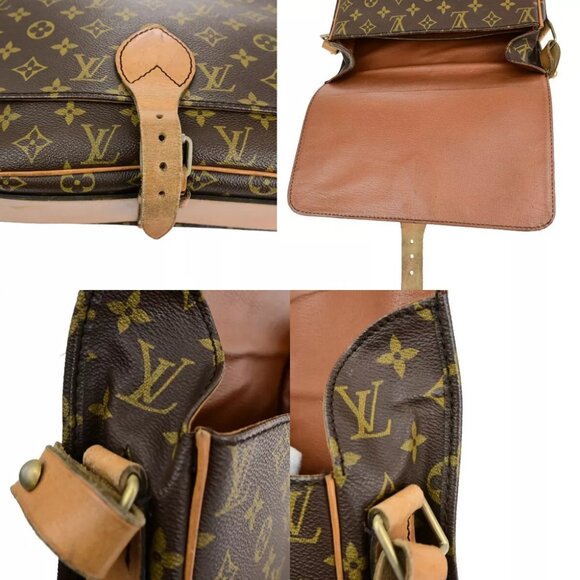 LOUIS VUITTON Cartouchiere GM Shoulder Bag Monogram Leather Brown France M51252 - Picture 5 of 16